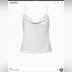 Babaton cowlneck camisole xs